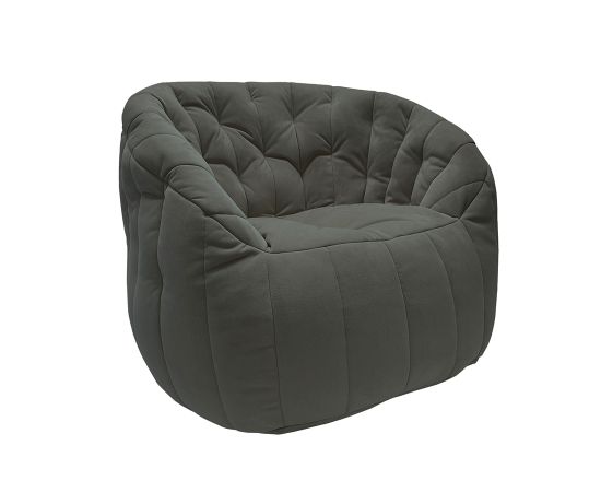 купить широкое бескаркасное кресло Butterfly Sofa Black Sapphire черное