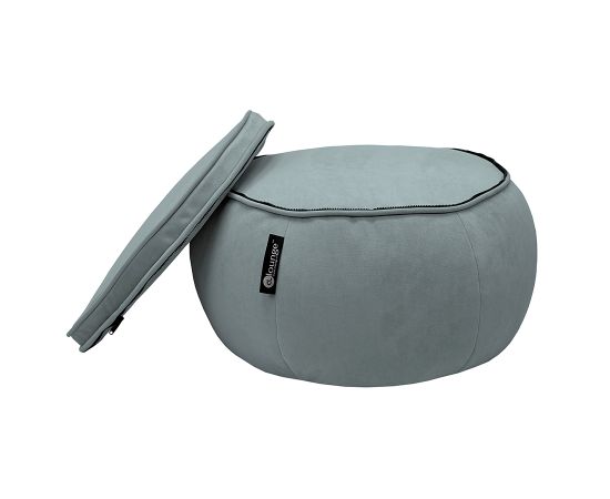 Бескаркасный пуф Wing Ottoman™ - Keystone Grey (светло-серый), Цвет: Keystone Grey, Категория ткани: Велюр, изображение 2