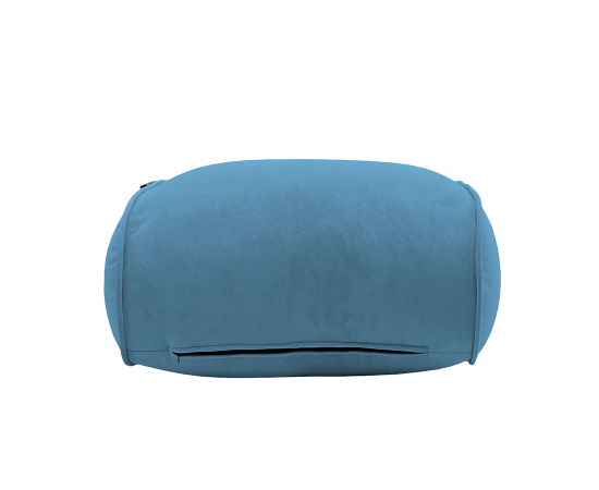 купить синий мягкий пуфик под ноги