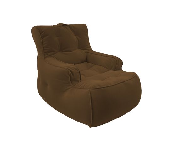 Большое мягкое кресло Tranquility Armchair™ - Hot Chocolate (коричневое), Цвет: Hot Chocolate, Категория ткани: Велюр, изображение 2