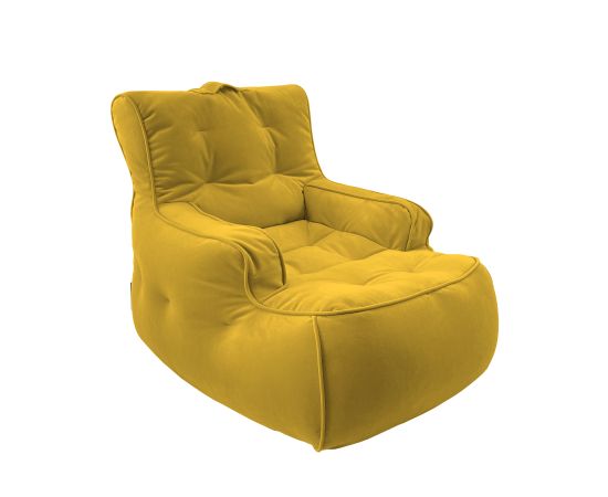 Большое мягкое кресло Tranquility Armchair™ - Yellow Shine (желтое), Цвет: Yellow Shine, Категория ткани: Велюр, изображение 2