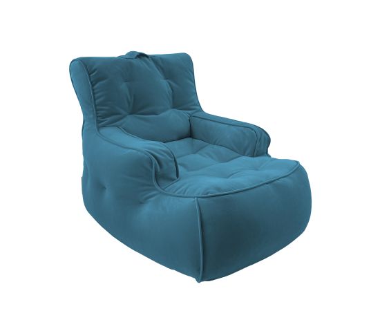 Большое мягкое кресло Tranquility Armchair™ - Blue Jazz (синее), Цвет: Blue Jazz, Категория ткани: Велюр, изображение 2