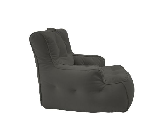 Бескаркасное кресло Tranquility Armchair™ - Black Sapphire (серо-черное), Цвет: Black Sapphire, Категория ткани: Велюр, изображение 3