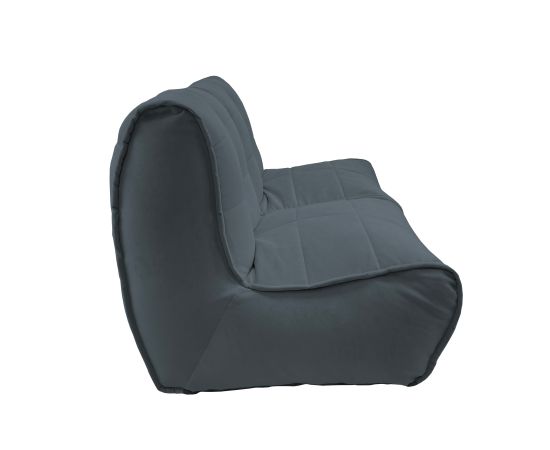 Бескаркасный двухместный диван Twin Couch™ - Luscious Grey (серый), Цвет: Luscious Grey, Категория ткани: Велюр, изображение 3