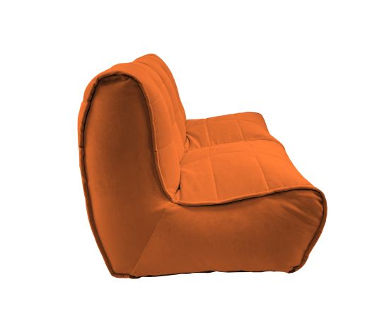 Бескаркасный двухместный диван Twin Couch™ - Terra Cocta (терракотовый велюр), Цвет: Terra Cocta, Категория ткани: Велюр, изображение 3