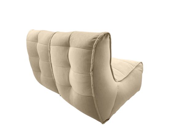 Бескаркасный двухместный диван Twin Couch™ - Eco Weave (бежевый), Цвет: Eco Weave, Категория ткани: Велюр, изображение 4