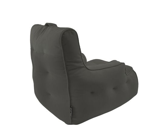 Бескаркасное кресло Tranquility Armchair™ - Black Sapphire (серо-черное), Цвет: Black Sapphire, Категория ткани: Велюр, изображение 4