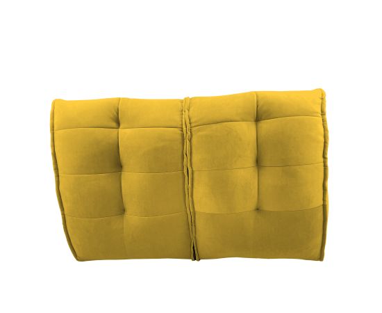 Бескаркасный двухместный диван Twin Couch™ - Yellow Shine (желтый велюр), Цвет: Yellow Shine, Категория ткани: Велюр, изображение 5