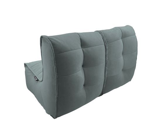 Бескаркасный двухместный диван Twin Couch™ - Keystone Grey (светло-серый), Цвет: Keystone Grey, Категория ткани: Велюр, изображение 6