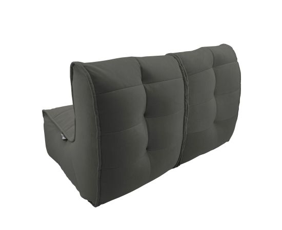 Бескаркасный двухместный диван Twin Couch™ - Black Sapphire (черный велюр), Цвет: Black Sapphire, Категория ткани: Велюр, изображение 6