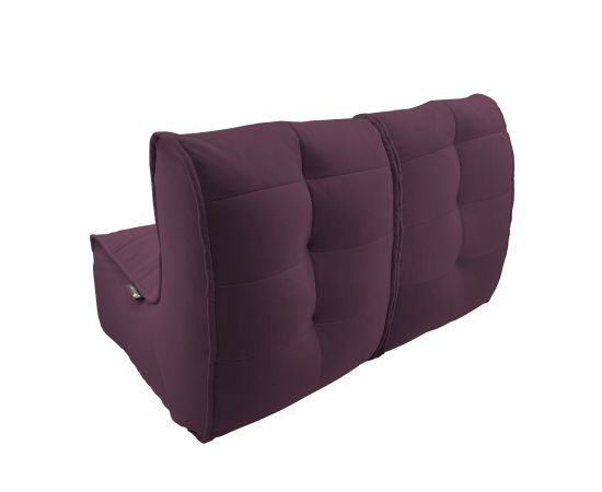 Бескаркасный двухместный диван Twin Couch™ - Aubergine Dream (баклажан велюр), Цвет: Aubergine Dream, Категория ткани: Велюр, изображение 6
