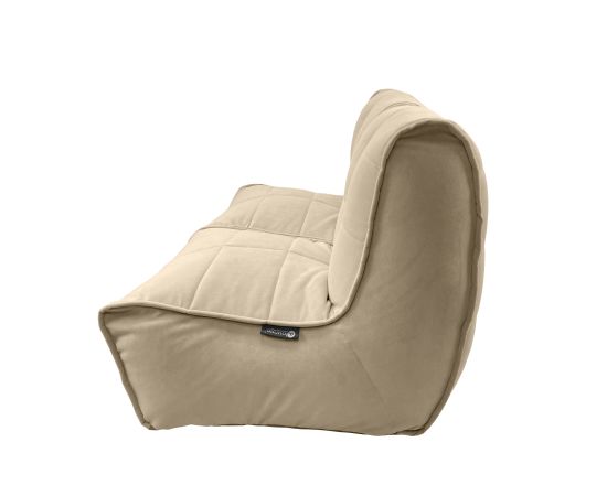 Бескаркасный двухместный диван Twin Couch™ - Eco Weave (бежевый), Цвет: Eco Weave, Категория ткани: Велюр, изображение 6