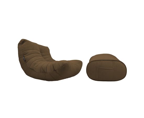 Комплект бескаркасной мебели Acoustic Lounge - Hot Chocolate (шоколадный велюр), Цвет: Hot Chocolate, Категория ткани: Велюр, изображение 2