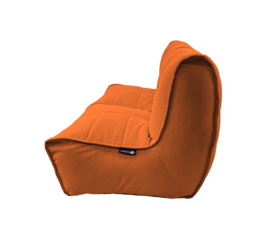 Бескаркасный двухместный диван Twin Couch™ - Terra Cocta (терракотовый велюр), Цвет: Terra Cocta, Категория ткани: Велюр, изображение 7