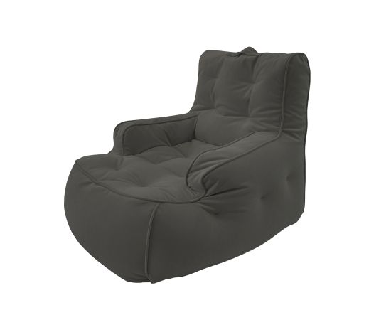 Бескаркасное кресло Tranquility Armchair™ - Black Sapphire (серо-черное), Цвет: Black Sapphire, Категория ткани: Велюр, изображение 9