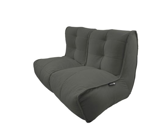 Бескаркасный двухместный диван Twin Couch™ - Black Sapphire (черный велюр), Цвет: Black Sapphire, Категория ткани: Велюр, изображение 8