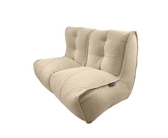 Бескаркасный двухместный диван Twin Couch™ - Eco Weave (бежевый), Цвет: Eco Weave, Категория ткани: Велюр, изображение 7