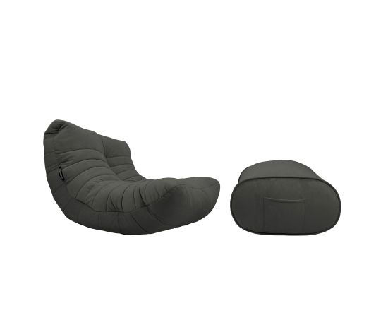 Комплект бескаркасной мебели Acoustic Lounge - Black Sapphire (черный), Цвет: Black Sapphire, Категория ткани: Велюр, изображение 2