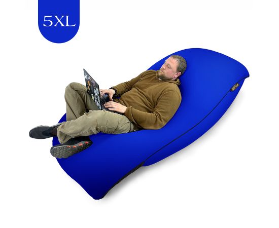 Бескаркасное кресло-мешок SNUGG™ - Cobalt Blue (синий), Цвет: Cobalt Blue, Категория ткани: Спандекс, изображение 3