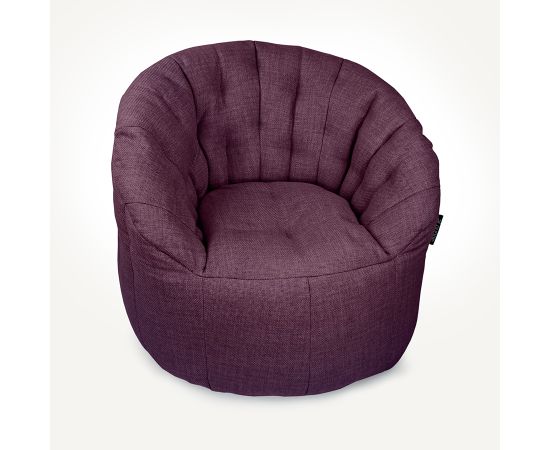 Дизайнерское бескаркасное кресло Butterfly Sofa Aubergine Dream (фиолетовое)