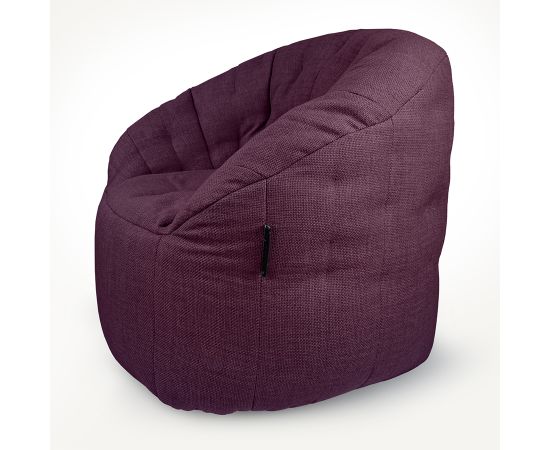 Дизайнерское бескаркасное кресло Butterfly Sofa Aubergine Dream (фиолетовое)