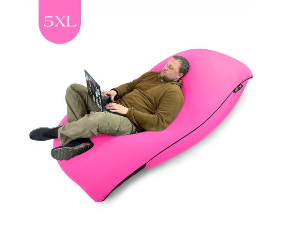 Бескаркасное кресло-мешок SNUGG™ - Lily Pink (розовый), Цвет: Lily Pink, Категория ткани: Спандекс, изображение 3