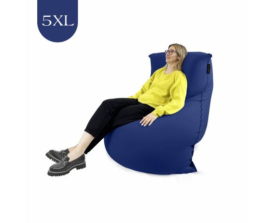 Бескаркасное кресло-мешок SNUGG™ - Navy Sky (темно-синий), Цвет: Navy Sky, Категория ткани: Спандекс, изображение 2