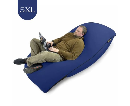 Бескаркасное кресло-мешок SNUGG™ - Navy Sky (темно-синий), Цвет: Navy Sky, Категория ткани: Спандекс, изображение 3