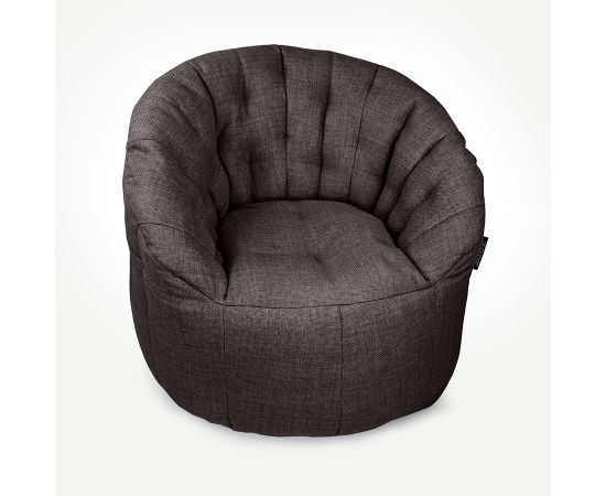 купить широкое бескаркасное кресло Butterfly Sofa Black Sapphire черное