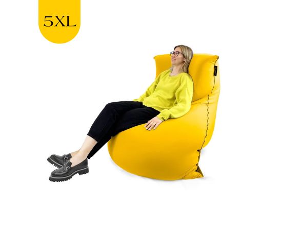 Бескаркасное кресло-мешок SNUGG™ - Yellow Shine (желтый), Цвет: Yellow Shine, Категория ткани: Спандекс, изображение 2