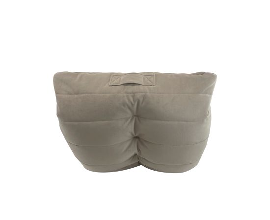 Бескаркасное кресло Acoustic Sofa™ - Eco Weave (бежевое) велюр