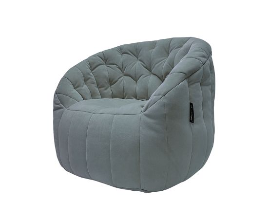 Комплект бескаркасной мебели Butterfly Sofa Deluxe - Keystone Grey (светло-серый велюр), Цвет: Keystone Grey, Категория ткани: Велюр, изображение 3 от производителя ambient lounge Комплект бескаркасной мебели Butterfly Sofa Deluxe - Keystone Grey (светло-серый велюр), Цвет: Keystone Grey, Категория ткани: Велюр, изображение 3