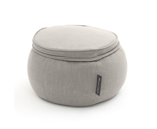 Бескаркасный пуф Wing Ottoman™ - Keystone Grey (светло-серый), Цвет: Keystone Grey, Категория ткани: Шенилл, изображение 3