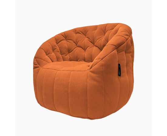 Комплект бескаркасной мебели Butterfly Sofa Deluxe - Terra Cocta (терракотовый велюр), Цвет: Terra Cocta, Категория ткани: Велюр, изображение 3