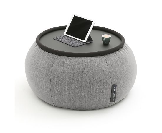 Бескаркасный стол-пуф Versa Table™ - Luscious Grey (серый), Цвет: Luscious Grey, Категория ткани: Шенилл, изображение 4