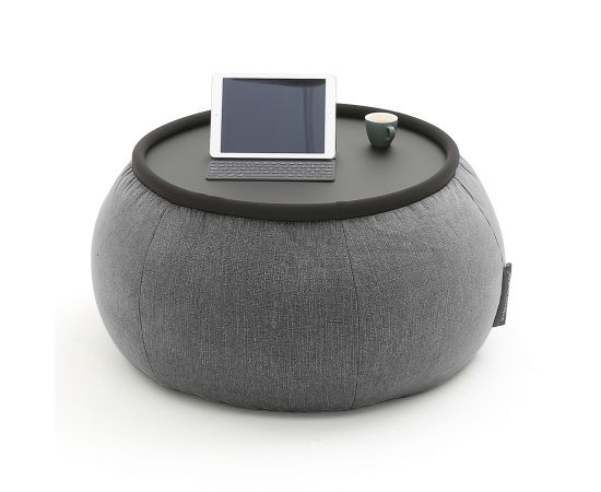 Бескаркасный стол-пуф Versa Table™ - Black Sapphire (черный), Цвет: Black Sapphire, Категория ткани: Шенилл, изображение 3