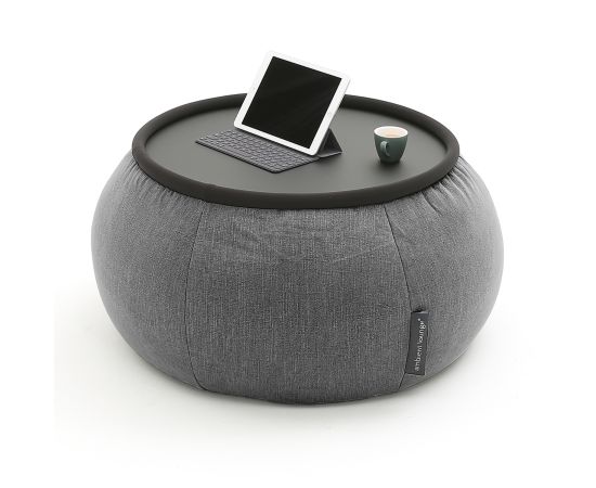 Бескаркасный стол-пуф Versa Table™ - Black Sapphire (черный), Цвет: Black Sapphire, Категория ткани: Шенилл, изображение 4