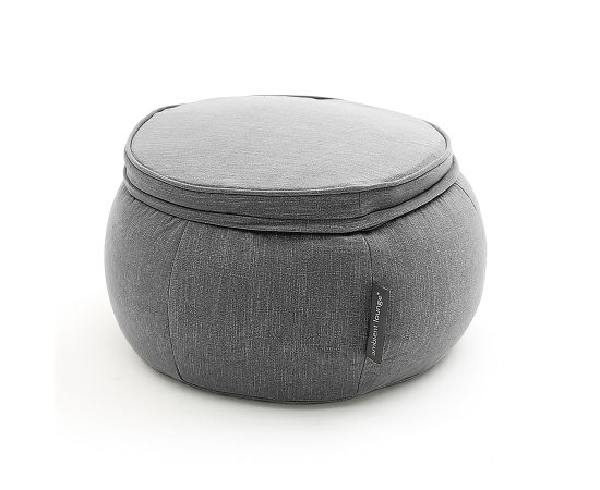 Бескаркасный пуф Wing Ottoman™ - Black Sapphire (черный), Цвет: Black Sapphire, Категория ткани: Шенилл, изображение 3