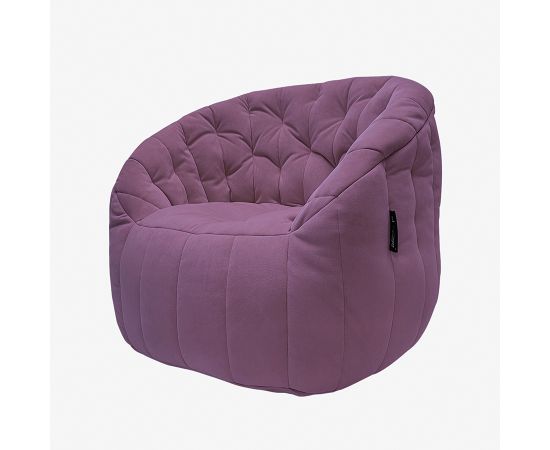 Комплект бескаркасной мебели Butterfly Chaise - Sakura Pink (розовый), Цвет: Sakura Pink, Категория ткани: Велюр, изображение 3