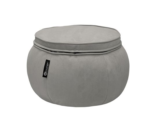 Комплект бескаркасной мебели Butterfly Chaise - Tundra Spring (светлый, почти белый велюр), Цвет: Tundra Spring, Категория ткани: Велюр, изображение 2