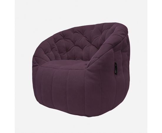 Комплект бескаркасной мебели Butterfly Sofa Deluxe - Aubergine Dream (темно-фиолетовый велюр), Цвет: Aubergine Dream, Категория ткани: Велюр, изображение 3 от производителя ambient lounge Комплект бескаркасной мебели Butterfly Sofa Deluxe - Aubergine Dream (темно-фиолетовый велюр), Цвет: Aubergine Dream, Категория ткани: Велюр, изображение 3
