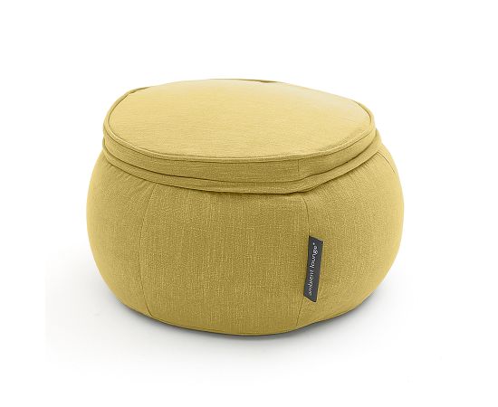 Wing Ottoman - Yellow Shine (Шенилл), Цвет: Yellow Shine, Категория ткани: Шенилл, изображение 3