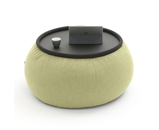 Бескаркасный стол-пуф Versa Table™ - Lime Citrus (светло-зеленый), Цвет: Lime Citrus, Категория ткани: Шенилл, изображение 2