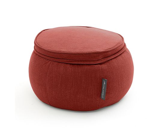 Бескаркасный пуф Wing Ottoman™ - Wildberry Deluxe (красный), Цвет: Wildberry Deluxe, Категория ткани: Шенилл, изображение 3