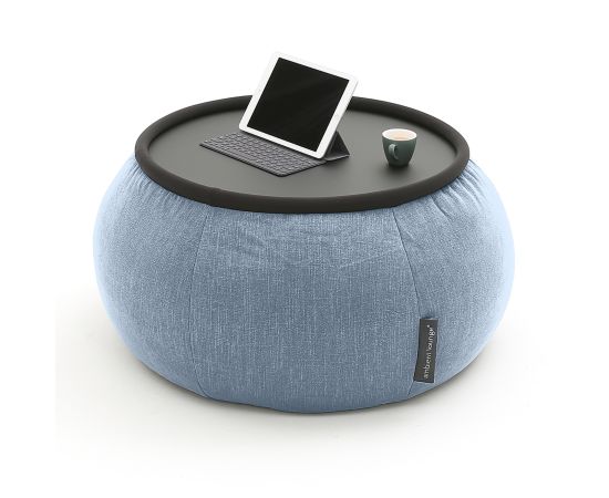 Бескаркасный стол-пуф Versa Table™ - Blue Jazz (синий), Цвет: Blue Jazz, Категория ткани: Шенилл, изображение 4