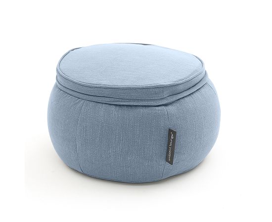 Бескаркасный пуф Wing Ottoman™ - Blue Jazz (синий), Цвет: Blue Jazz, Категория ткани: Шенилл, изображение 3