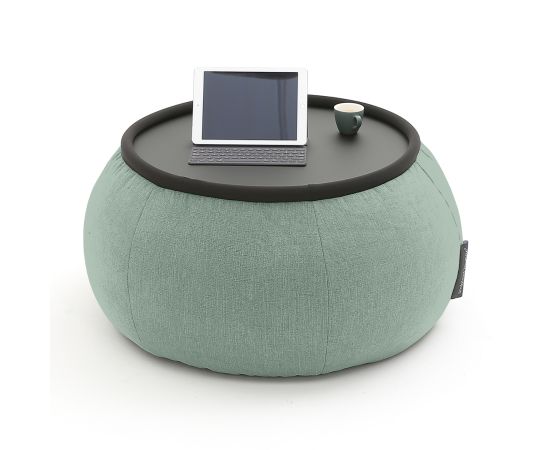 Бескаркасный стол-пуф Versa Table™ - Aubergine Dream (баклажанный), Цвет: Pepper Mint, Категория ткани: Шенилл, изображение 3