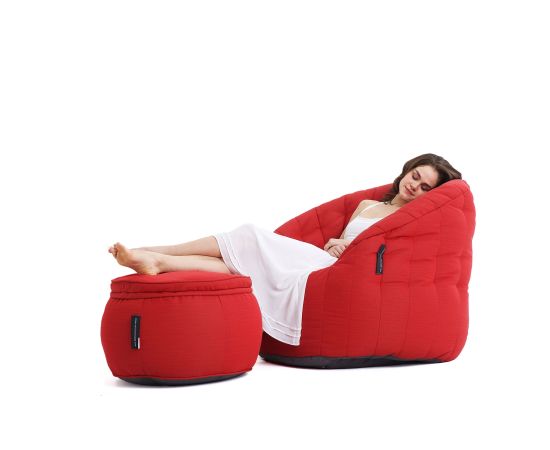 Комплект уличной мягкой мебели Butterfly Chaise - Crimson Vibe (красный), Цвет: Crimson Vibe, Категория ткани: Оксфорд, изображение 3