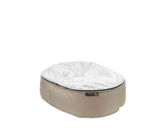 Лежак для кошек Pet Lounge - Cappuccino Grey Quilt, Цвет лежака: Cappuccino Grey, Размер лежака: Medium 90см, изображение 4