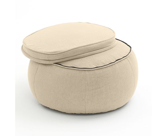 Бескаркасный пуф Wing Ottoman™ - Eco Weave (бежевый), Цвет: Eco Weave, Категория ткани: Шенилл, изображение 2